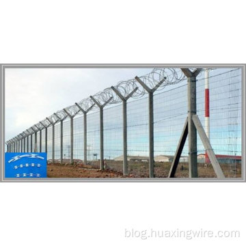 Galvanized concertina fence wire